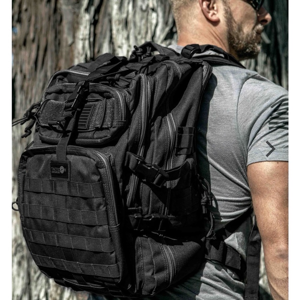 Tactical Black Backpack NWT - image 2